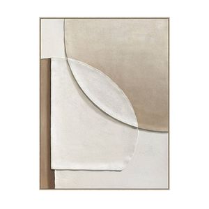 Folded Light Hand-Painted 3D Textured Canvas Wall Art