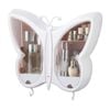 SOGA White Butterfly Shape Wall-Mounted Makeup Organiser
