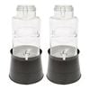 Rink Drink Glass Drinks Dispensers with Tap & Black Bucket Stand - 6.5L - Pack of 2