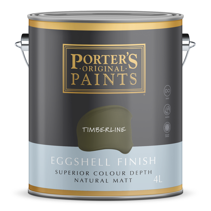Porter's 4L Timberline Eggshell Finish Broadwall Washable Paint - 4L