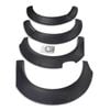 Jungle Pocket Style Matte Black Fender Flares with Sensor Holes for Ford Ranger Next Gen Wildtrak 2022 Onwards