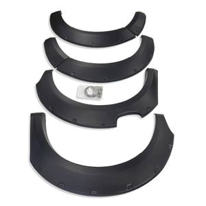 Jungle Pocket Style Matte Black Fender Flares With Sensor Holes For Ford Ranger Next Gen Wildtrak 2022 Onwards