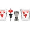 AFL 2 Spirit Glass Jigger and Pourer Set - Sydney Swans - Gift Set