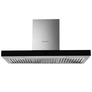 Kleenmaid 90cm Black Glass And Stainless Steel Wall Mounted Canopy Rangehood RHSCK92