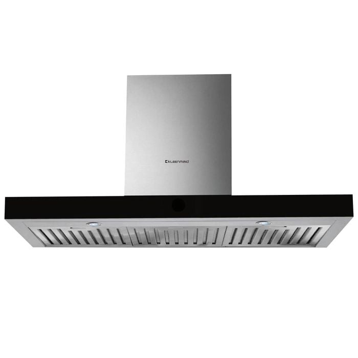 Kleenmaid 90cm Black Glass And Stainless Steel Wall Mounted Canopy Rangehood RHSCK92
