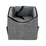 Booster Car Seat with Pet Bed  (Medium, Grey)