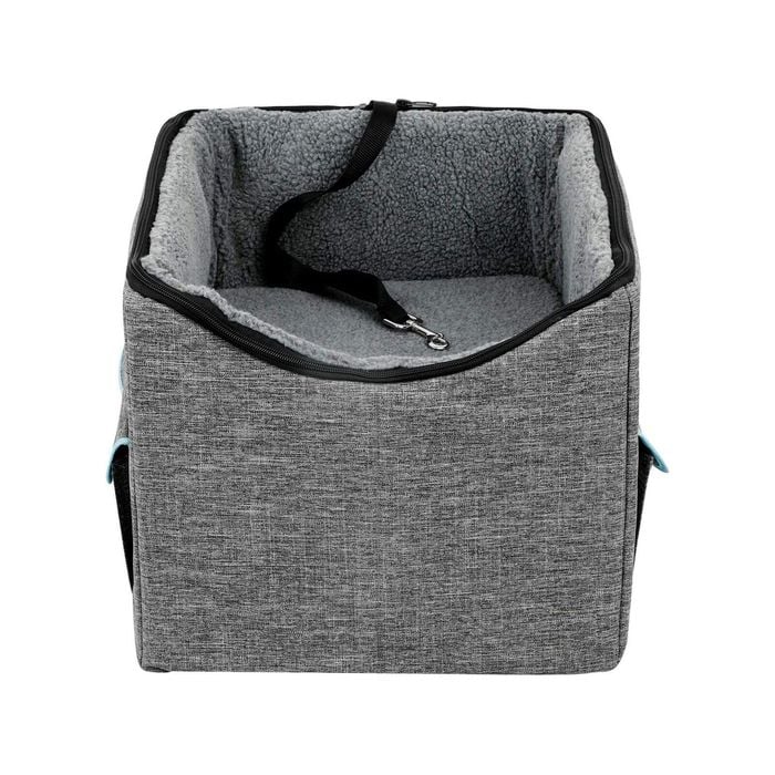 Booster Car Seat with Pet Bed  (Medium, Grey)