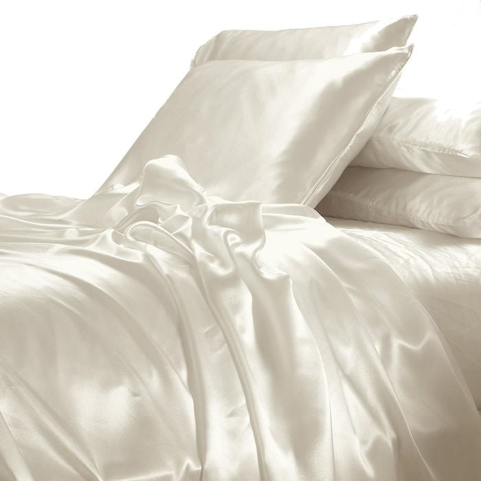 Satin Sheet Set - Ivory Cream