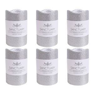 6PK LVD Flameless Candle Large Champagne Decorative Home/Lounge Decor