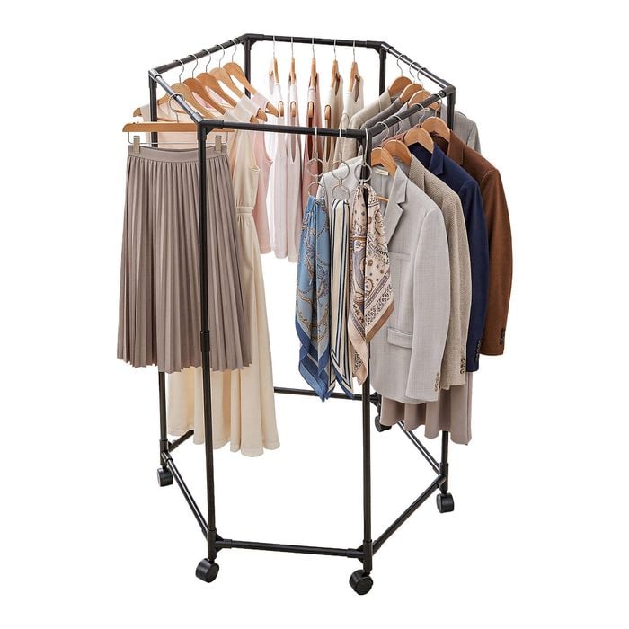 Artiss Clothes Rack Airer Rail Coat Stand Portable Hanger