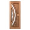 Woodcraft 2040 x 820 x 40mm Entrance Door F45 Black Leadlight  Glass GL1
