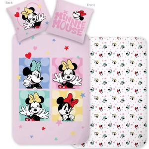 Disney Minnie Mouse Sweet Moments Cotton Quilt Cover Set - Toddler Bed Size