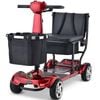 EQUIPMED ComfortCruise Large Mobility Scooter, 15km/h Top Speed, Up to 45km Range, Strong Climbing, 120kg Capacity, Red