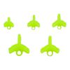Rig Ezy Green Treble Cover, Size #5, 20 Pack