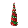 Lifebay Red Green Sequin Tinsel Christmas Tree