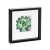 Nicola Spring 10" X 10" Black 3d Box Photo Frame - 6" X 6" Mount