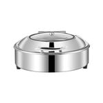 Soga Stainless Steel Round Chafing Dish Tray Buffet With Top Lid