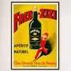 Galrie Fred Zizi Vintage Art Deco Apertif Poster (1932) Timeless Elegance Home Décor, Black Frame, A2 42 x 60cm (16 x 24inch)
