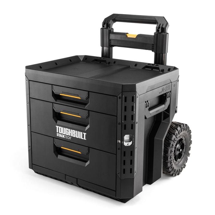 ToughBuilt StackTech 3-Drawer Rolling Locking Box