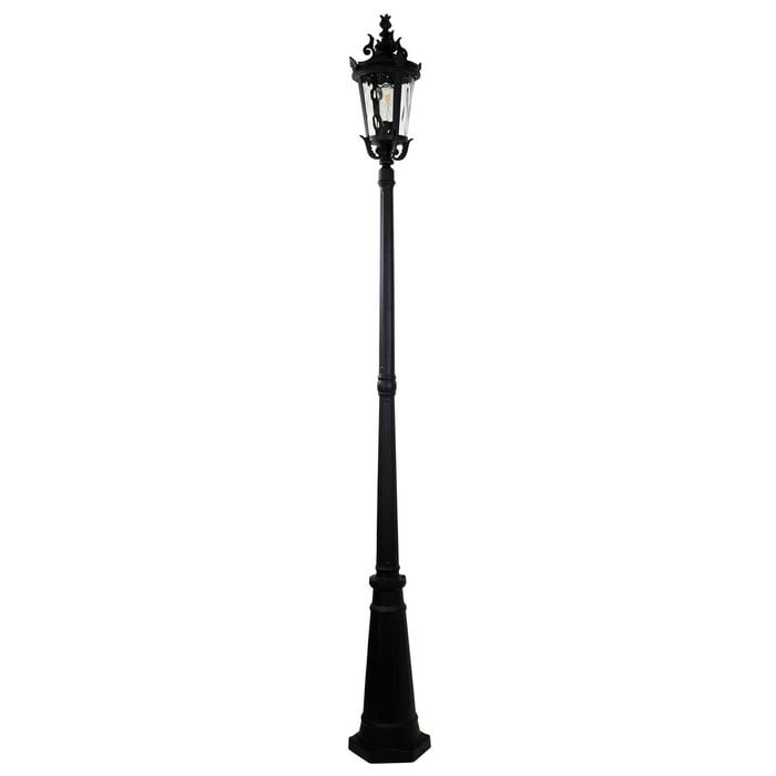 Oriel Lighting Albion Outdoor Post Light Black