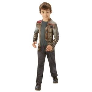 Star Wars Finn Classic Halloween Costume for Kids Printed Jacket Jumpsuit, Large