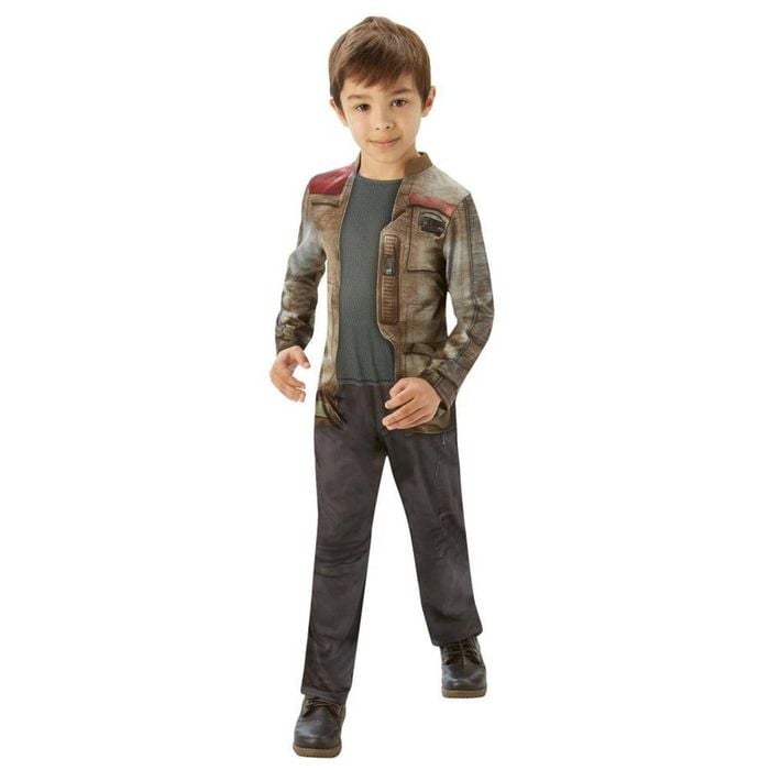 Star Wars Finn Classic Halloween Costume for Kids Printed Jacket Jumpsuit, Large