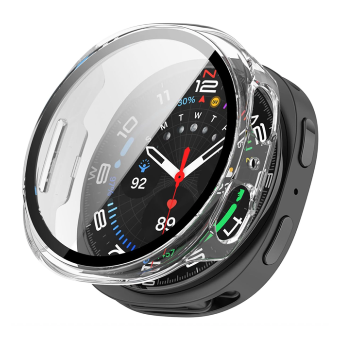 Samsung Galaxy Watch 8 44mm Tempered Glass Screen Protector Case (Clear)
