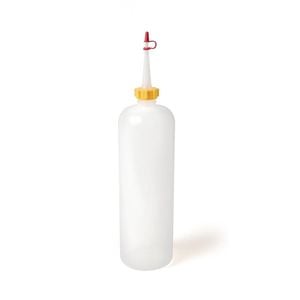 Schneider Squeeze Bottle 1ltr Sauce Condiment Dispenser Clear Plastic Kitchenware