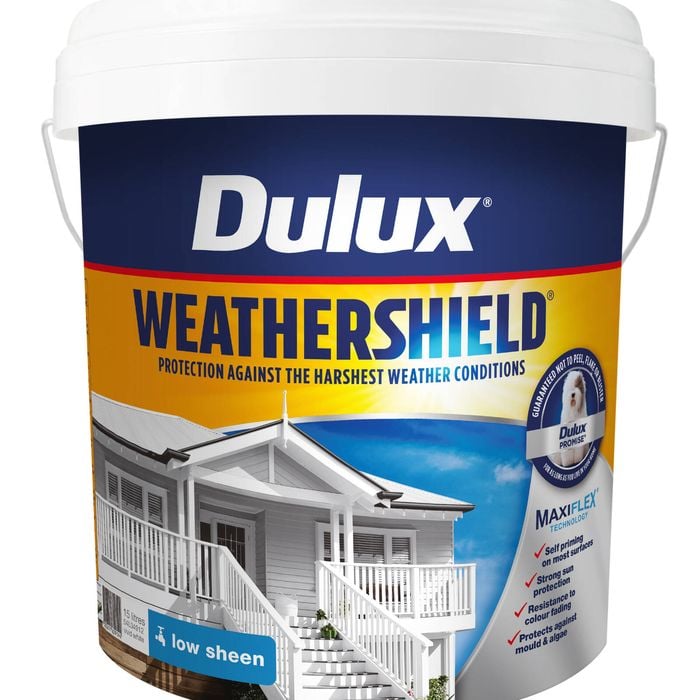 Dulux 15L Vivid White Low Sheen Weathershield Exterior Paint