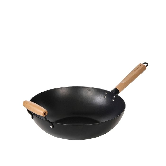 Davis & Waddell Non Stick Carbon Steel Wok Black 60.5x35x9.5cm