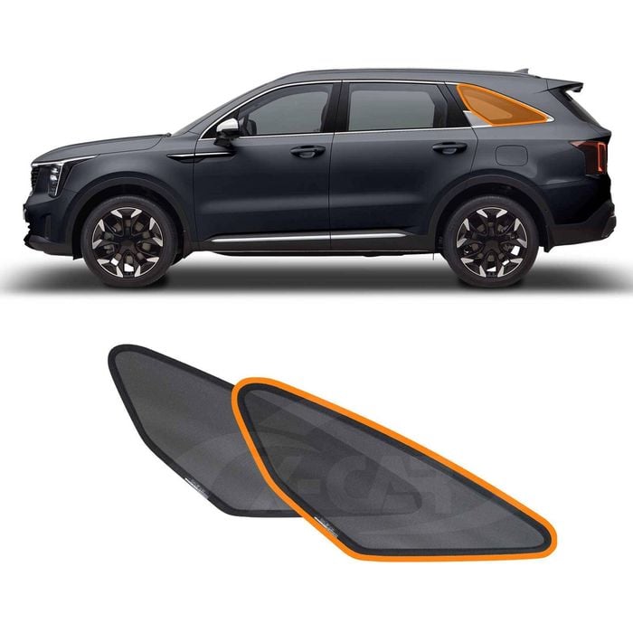 Port Window Sun Shade for Kia Sorento 2020-Onwards Car Sun Blind Mesh Third Row Window