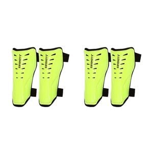 4pc A-League Slip In Soccer Shin Guards Size M Assorted