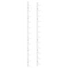 vidaXL Wall Mounted Wine Rack for 12 Bottles White Iron Drinking Bottle Holder