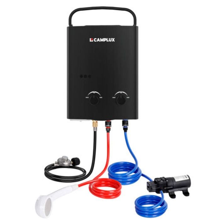 CAMPLUX Black 5L Portable Gas Water Systerm Outdoor Pump Kit