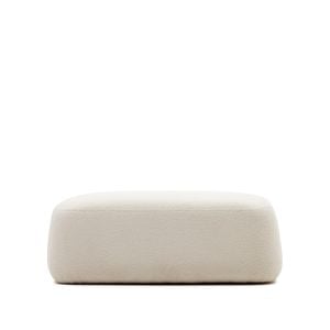 MARTINA footrest off-white shearling 123x85cm
