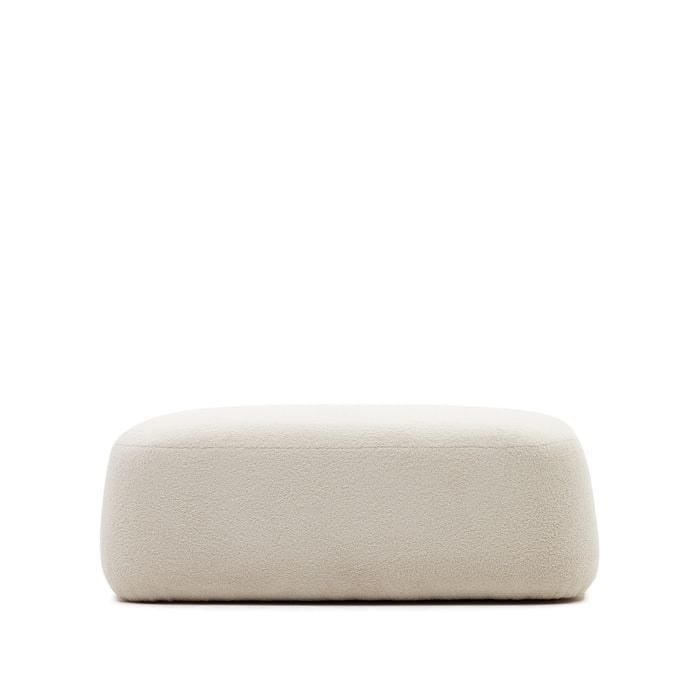 MARTINA footrest off-white shearling 123x85cm