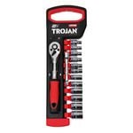 Trojan 14 Piece Socket Set 1/4" 