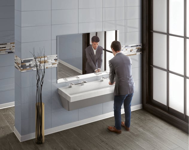 Person washing their hands