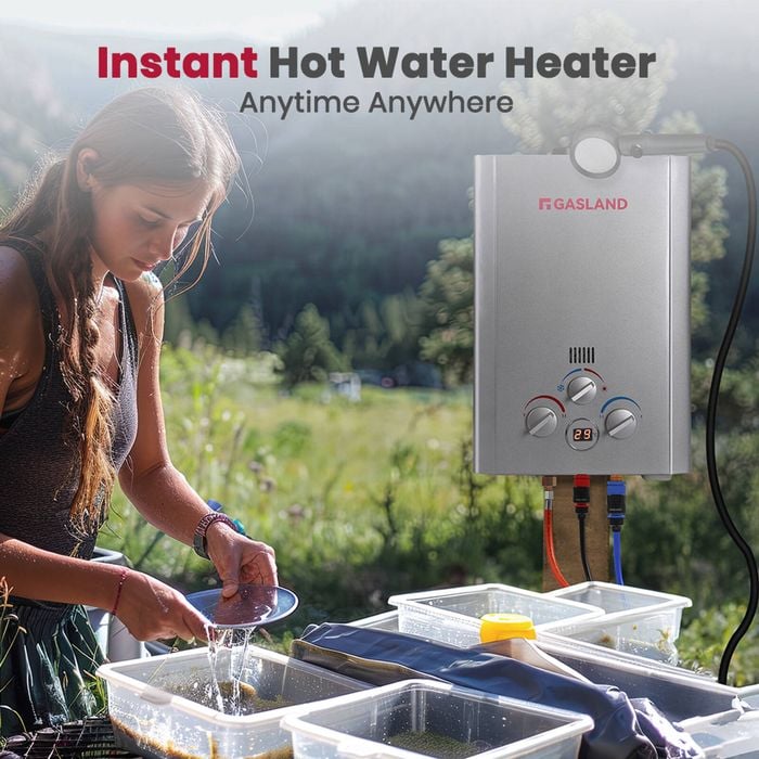 Gasland Tankless Water Heater Gpm GASLAND 6L Silver Tankless Gas