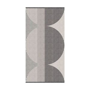 KAS Australia Oversized Harri Hand Towel Modern Cotton Jacquard 550GSM Charcoal