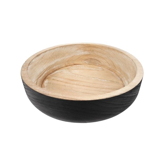 Willow & Silk Round Wooden Dining Table Decorative Bowl