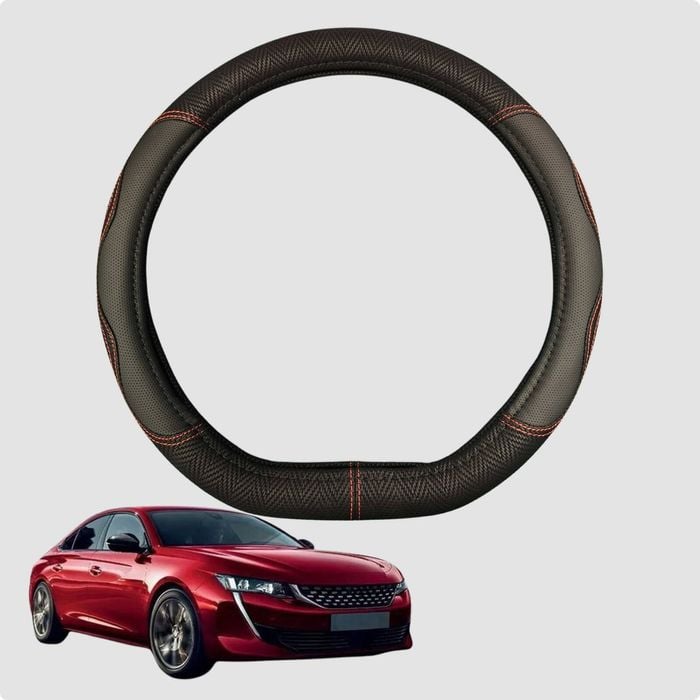 Steering Wheel Cover for Peugeot 508 2018-Current (R83) 38CM | D-Shape