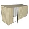Build-A-Shed 1.2 x 4.5 x 2.0m Skillion Single Hinged Side Door Shed - Cream