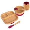Tiny Dining 5pc Bamboo Segmented Baby Weaning Set