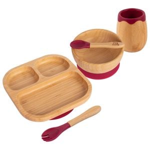 Tiny Dining 5pc Bamboo Segmented Baby Weaning Set