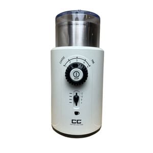 Coffee Culture 12-Cups Stainless Steel Electric Coffee Grinder/Mill White