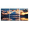 3pcs Japanese Mount Fuji Mountain Print 100% Australian Made 3 x 40x60cm (Metal Print)