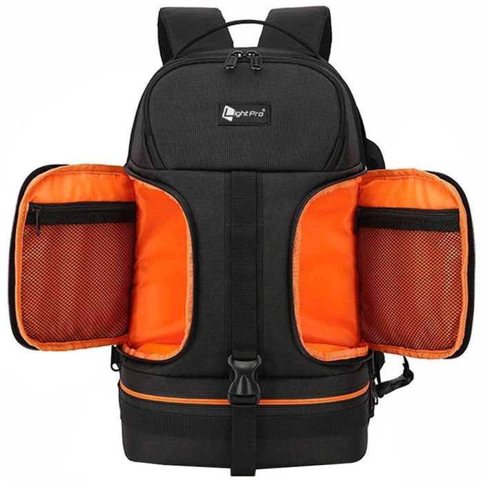 NNEOBA Camera Backpack Reflective StripeTripod Straps Orange