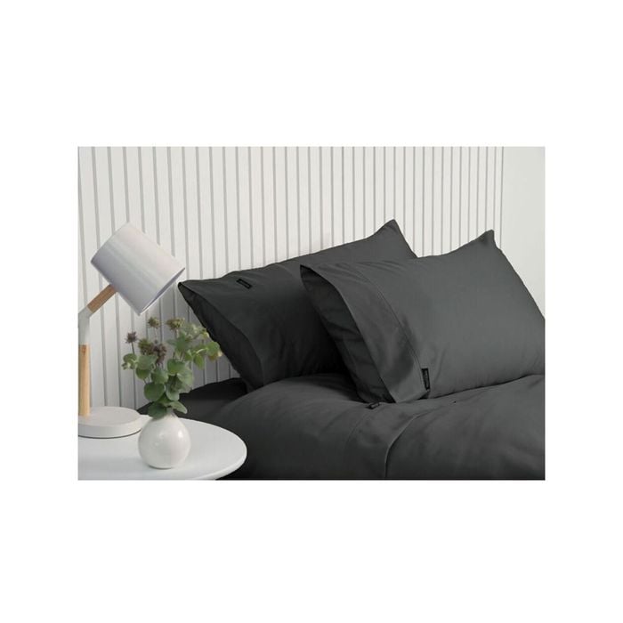 Sheraton Luxury 1000tc Cotton Double Bed Fitted Sheet Set W/ Pillowcases Fossil