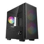 DeepCool CH360 Digital Tempered Glass Micro-ATX Case - Black (No Power Supply) [R-CH360-BKAPE3D-G-1]